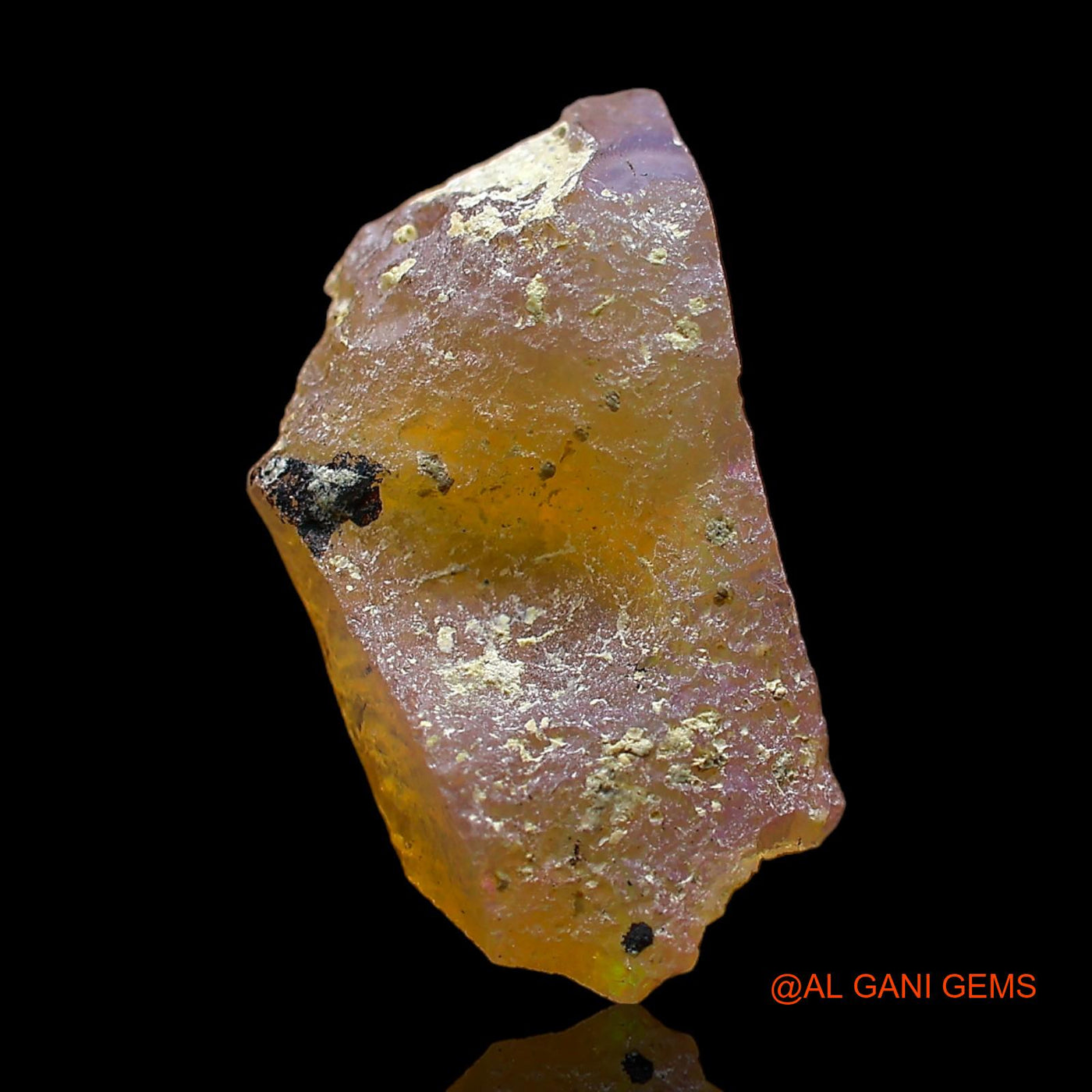6.00 Cts Natural Ethiopian Fire Opal Loose Gemstone Fancy Rough 19x10x9 mm E-327