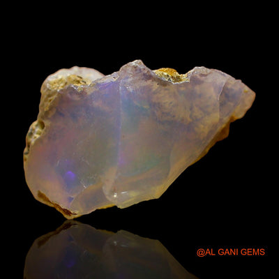 Natural Fire Opal Gemstone 6.00 Cts Loose Fancy Rough From Ethiopia 16x12x10 mm E-328