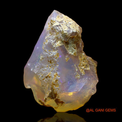 Natural Fire Opal Gemstone 6.00 Cts Loose Fancy Rough From Ethiopia 16x12x10 mm E-328