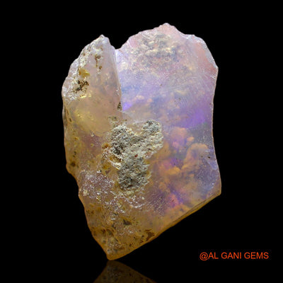 Natural Untreated Fire Opal Loose Gemstone Fancy Rough From Ethiopia 4.00 Cts 16x12x5 mm E-329