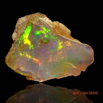 2.00 Cts Natural Ethiopian Fire Opal Loose Gemstone Fancy Rough 13x9x5 mm E-32