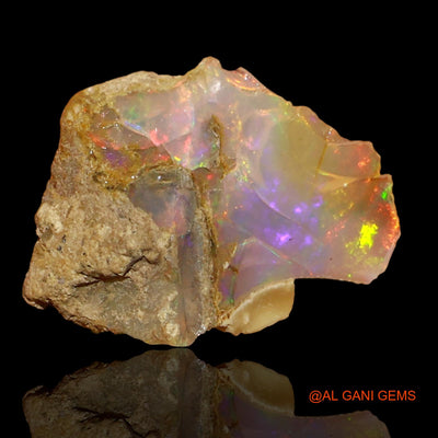 2.00 Cts Natural Ethiopian Fire Opal Loose Gemstone Fancy Rough 13x9x5 mm E-32