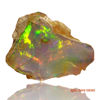 2.00 Cts Natural Ethiopian Fire Opal Loose Gemstone Fancy Rough 13x9x5 mm E-32
