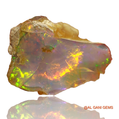 2.00 Cts Natural Ethiopian Fire Opal Loose Gemstone Fancy Rough 13x9x5 mm E-32