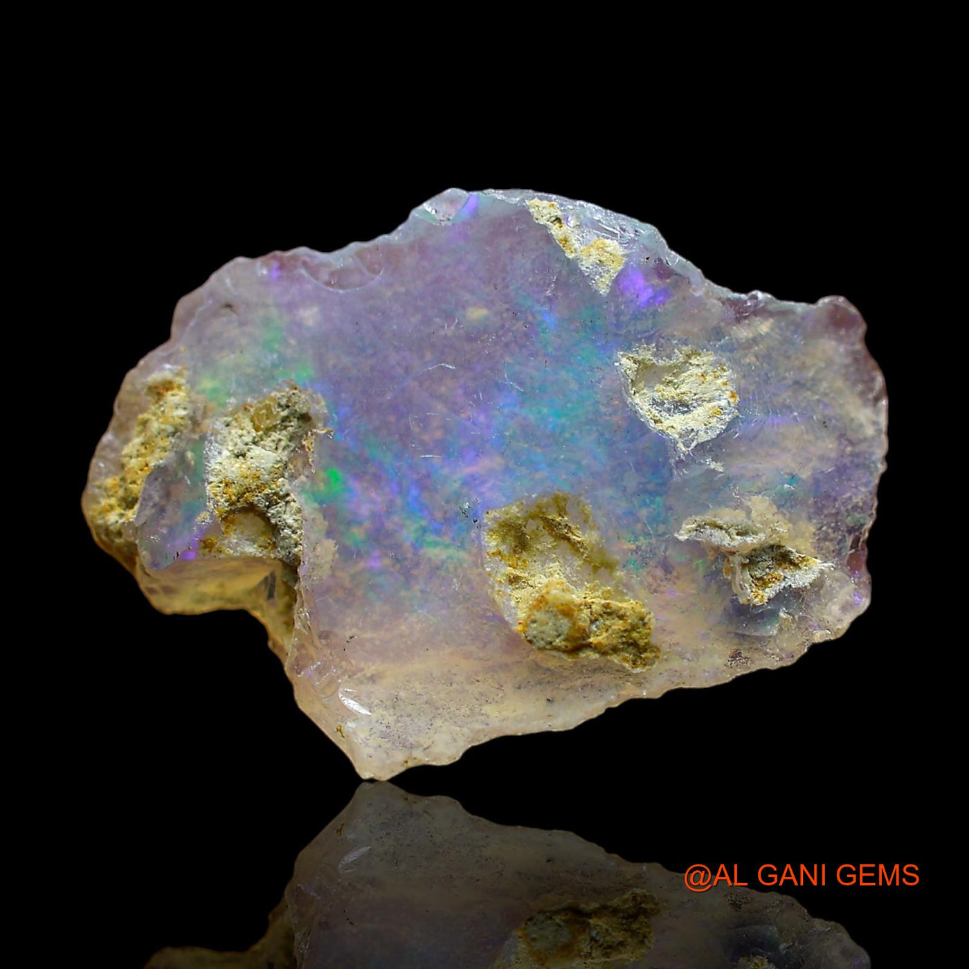 3.00 Cts Natural Ethiopian Fire Opal Loose Gemstone Fancy Rough 19x13x4 mm E-331