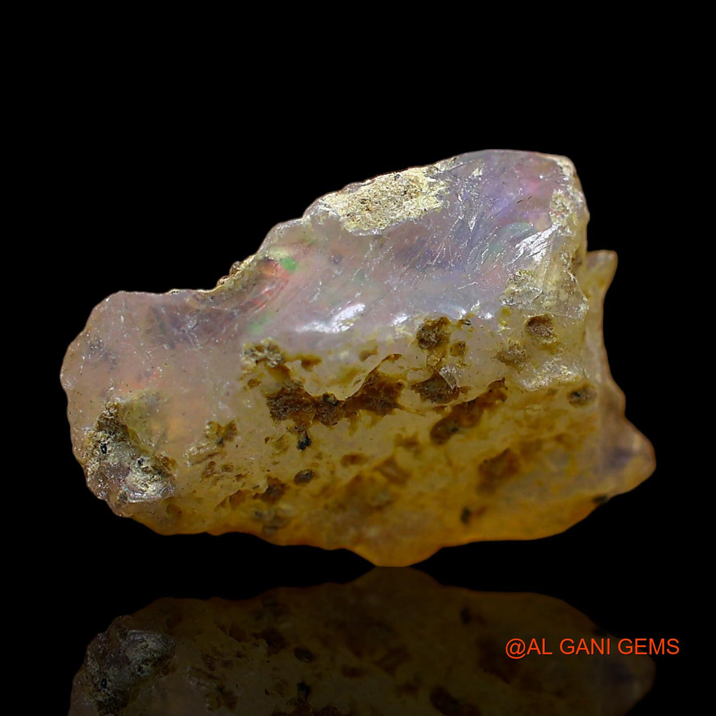 6.00 Cts Natural Ethiopian Fire Opal Fancy Rough Loose Gemstone For Jewelry 18x12x7 mm E-332