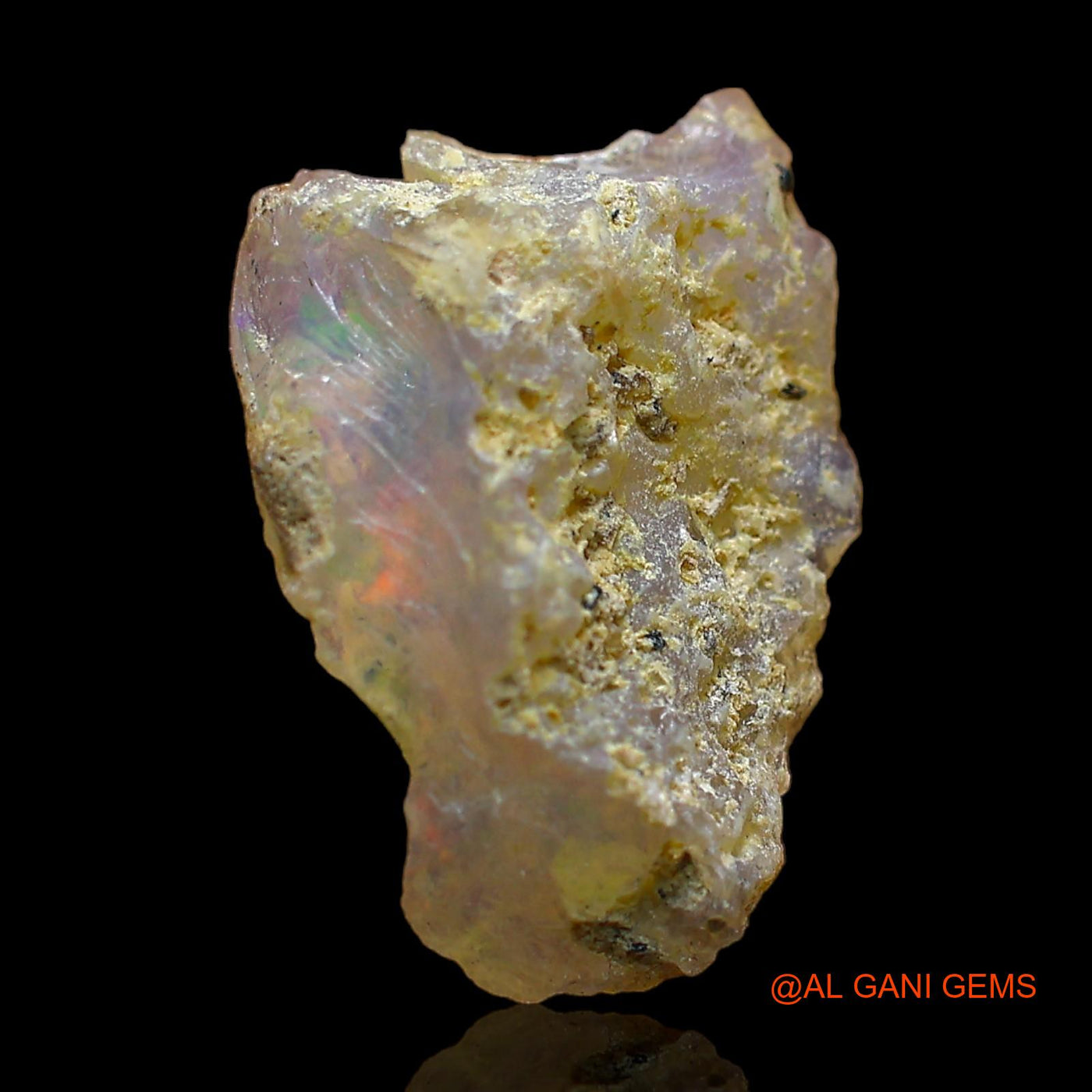 6.00 Cts Natural Ethiopian Fire Opal Fancy Rough Loose Gemstone For Jewelry 18x12x7 mm E-332