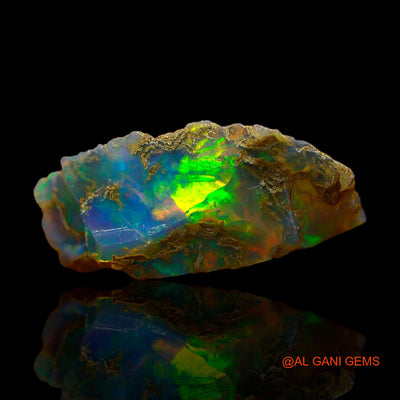 3.00 Cts Natural Ethiopian Fire Opal Loose Gemstone Fancy Rough 18x10x6 mm E-334