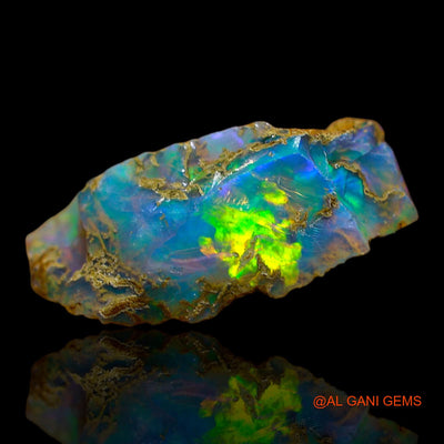 3.00 Cts Natural Ethiopian Fire Opal Loose Gemstone Fancy Rough 18x10x6 mm E-334