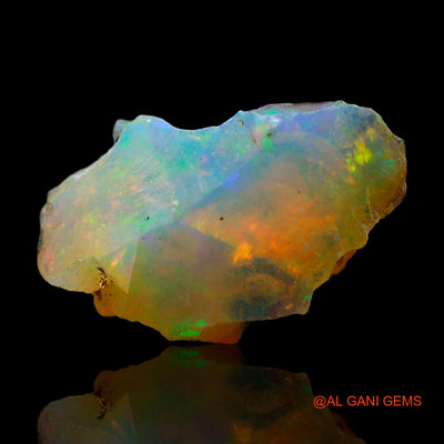4.00 Cts Natural Ethiopian Fire Opal Loose Gemstone Fancy Rough 17x10x8 mm E-336