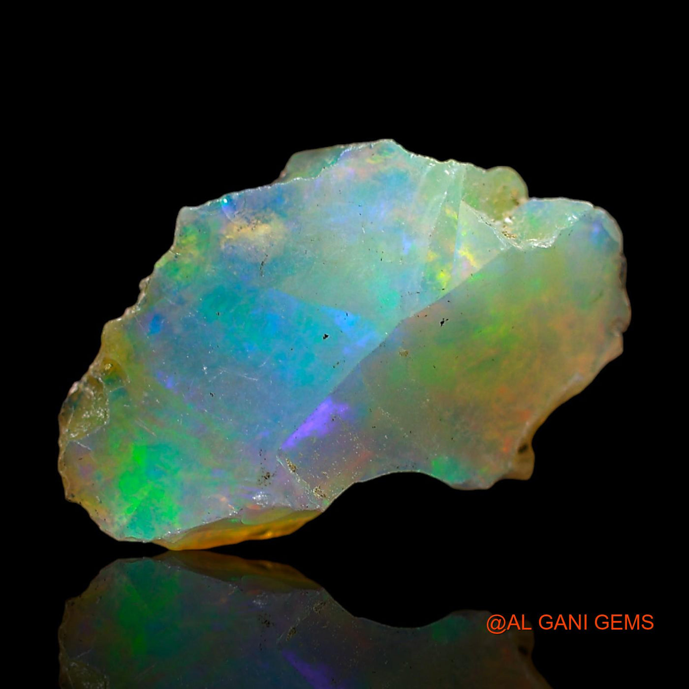 4.00 Cts Natural Ethiopian Fire Opal Loose Gemstone Fancy Rough 17x10x8 mm E-336