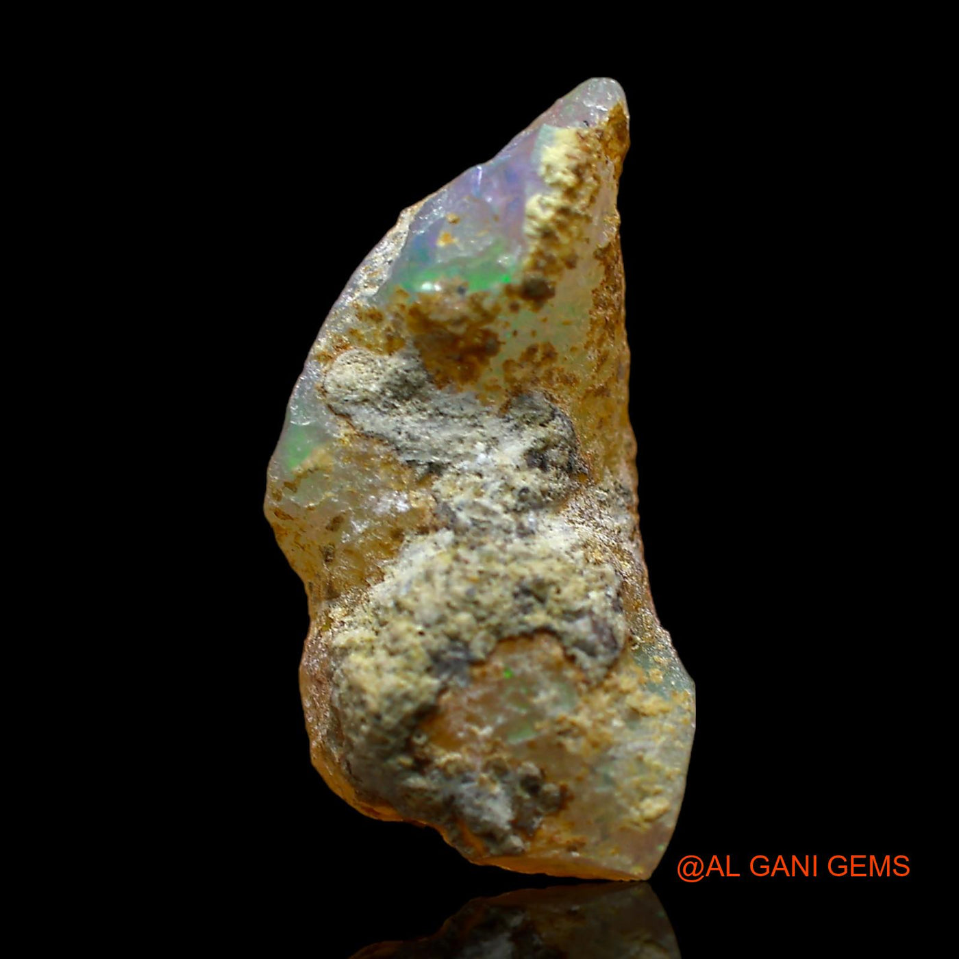 4.00 Cts Unheated Ethiopian Fire Opal Loose Gemstone Fancy Rough Natural 18x9x6 mm E-337