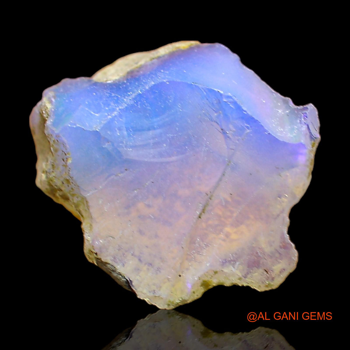 5.00 Cts Natural Ethiopian Fire Opal Loose Gemstone Fancy Rough 16x13x7 mm E-339