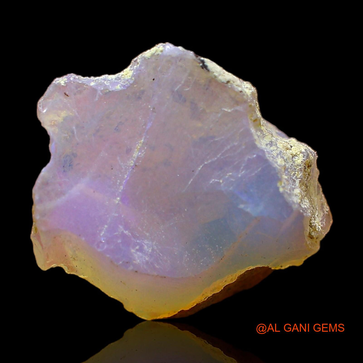 5.00 Cts Natural Ethiopian Fire Opal Loose Gemstone Fancy Rough 16x13x7 mm E-339