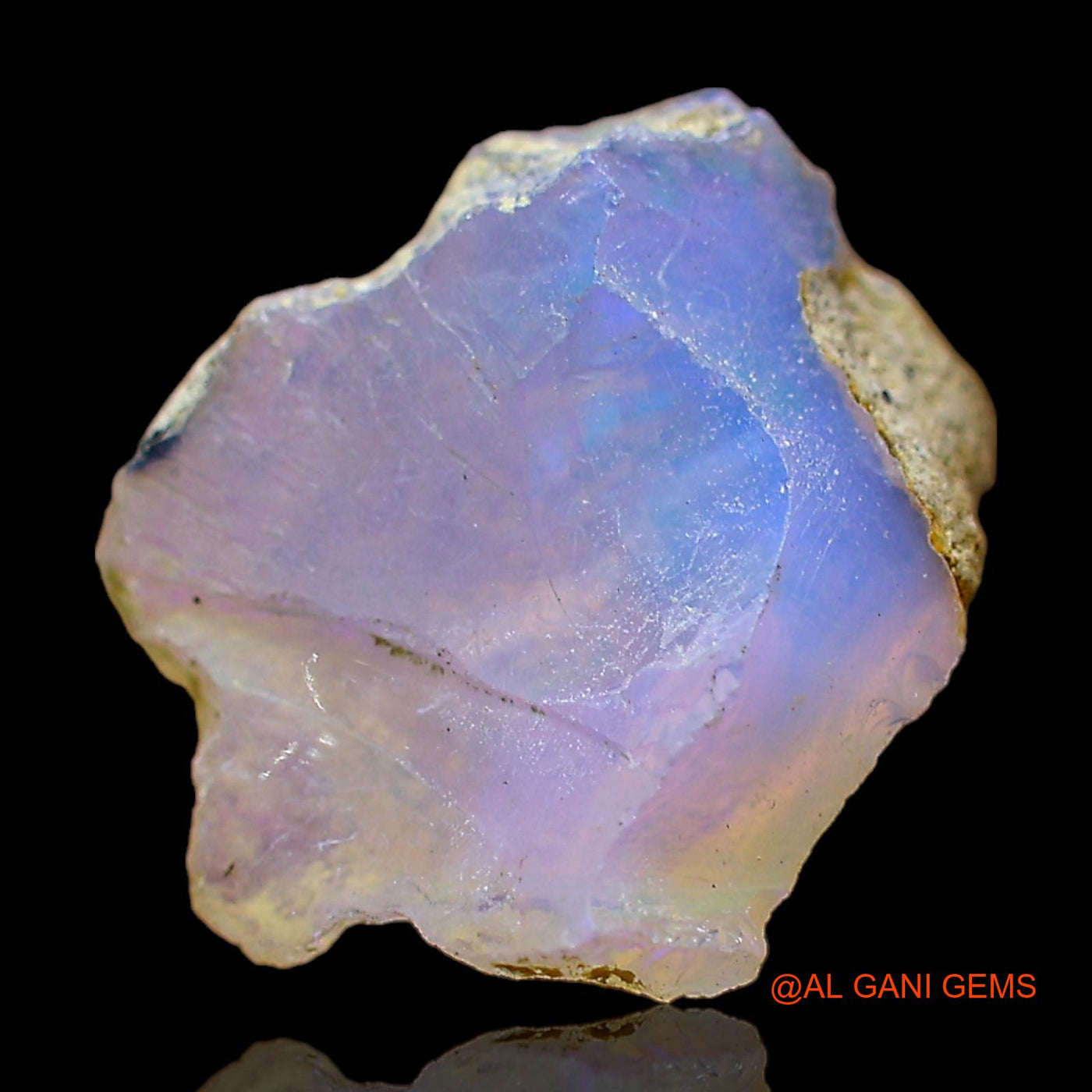 5.00 Cts Natural Ethiopian Fire Opal Loose Gemstone Fancy Rough 16x13x7 mm E-339