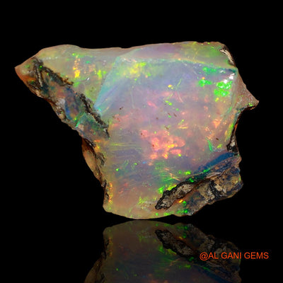 Natural Untreated Fire Opal Loose Gemstone Fancy Rough From Ethiopia 2.00 Cts 15x10x4 mm E-33