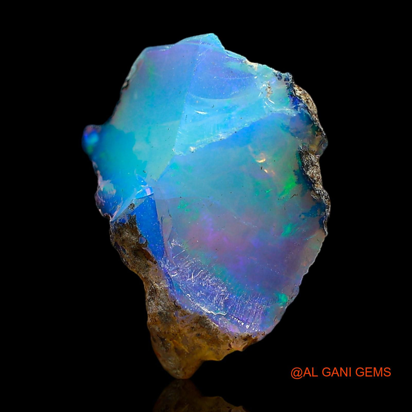 Natural Untreated Fire Opal Loose Gemstone Fancy Rough From Ethiopia 4.00 Cts 15x12x7 mm E-340