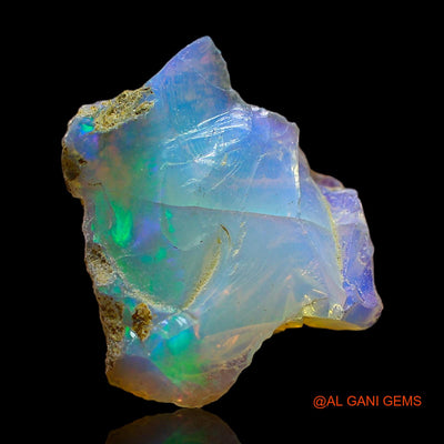 4.00 Cts Natural Ethiopian Fire Opal Loose Gemstone Fancy Rough 14x12x6 mm E-341