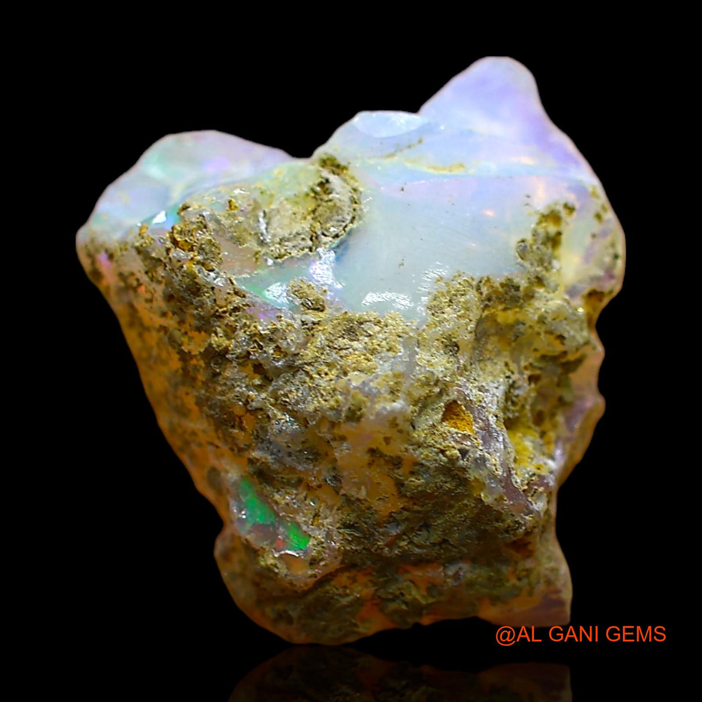4.00 Cts Natural Ethiopian Fire Opal Loose Gemstone Fancy Rough 14x12x6 mm E-341