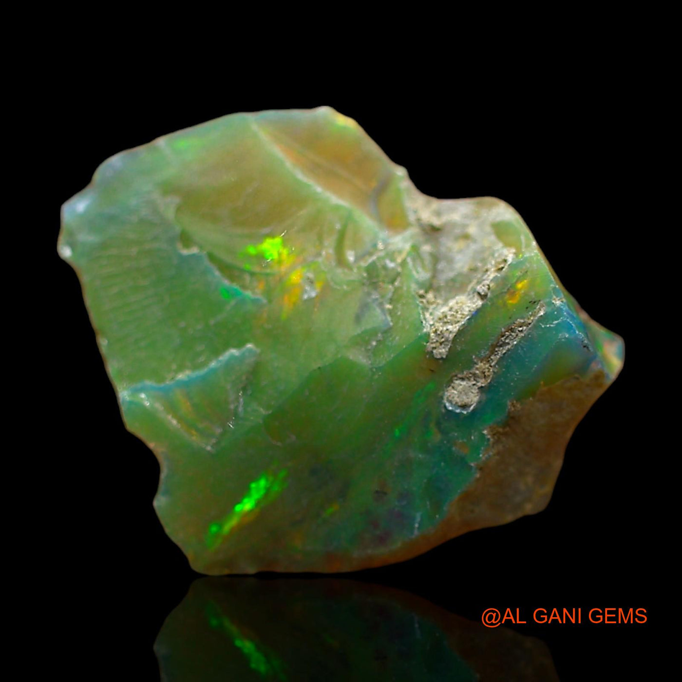3.00 Cts Natural Ethiopian Fire Opal Fancy Rough Loose Gemstone For Jewelry 16x13x5 mm E-343