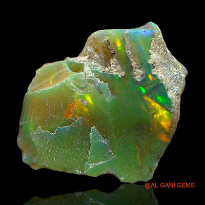 3.00 Cts Natural Ethiopian Fire Opal Fancy Rough Loose Gemstone For Jewelry 16x13x5 mm E-343