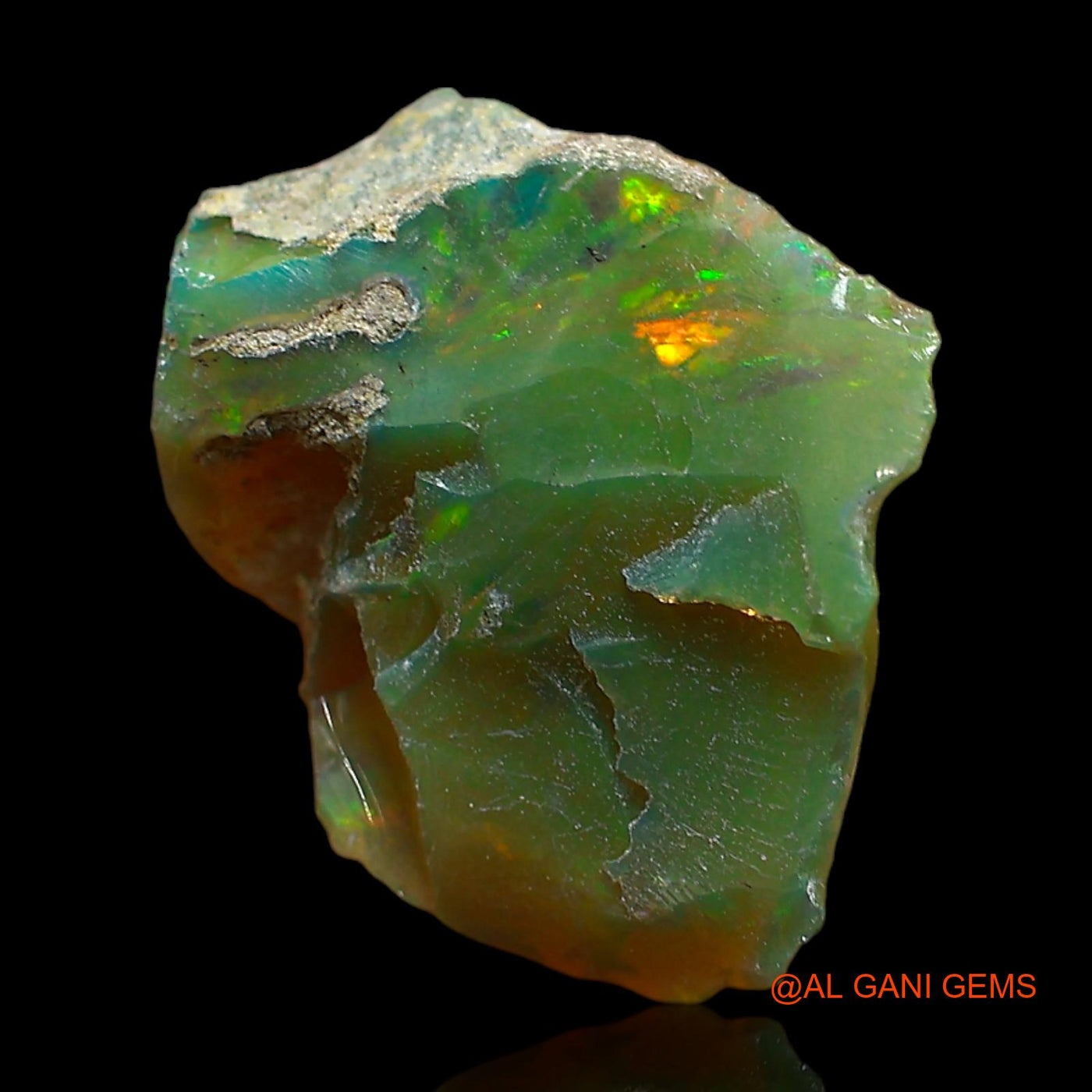 3.00 Cts Natural Ethiopian Fire Opal Fancy Rough Loose Gemstone For Jewelry 16x13x5 mm E-343