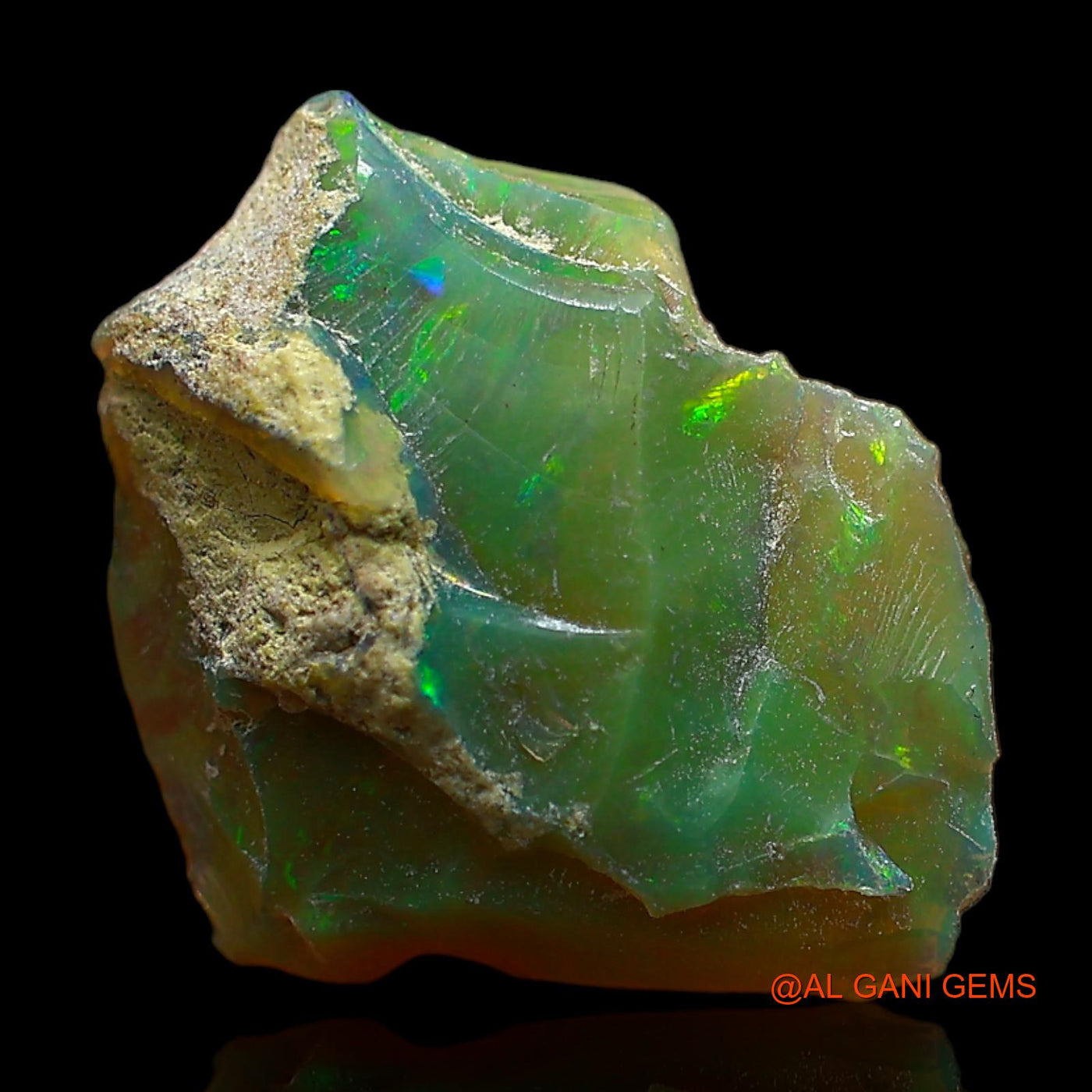 3.00 Cts Natural Ethiopian Fire Opal Fancy Rough Loose Gemstone For Jewelry 16x13x5 mm E-343