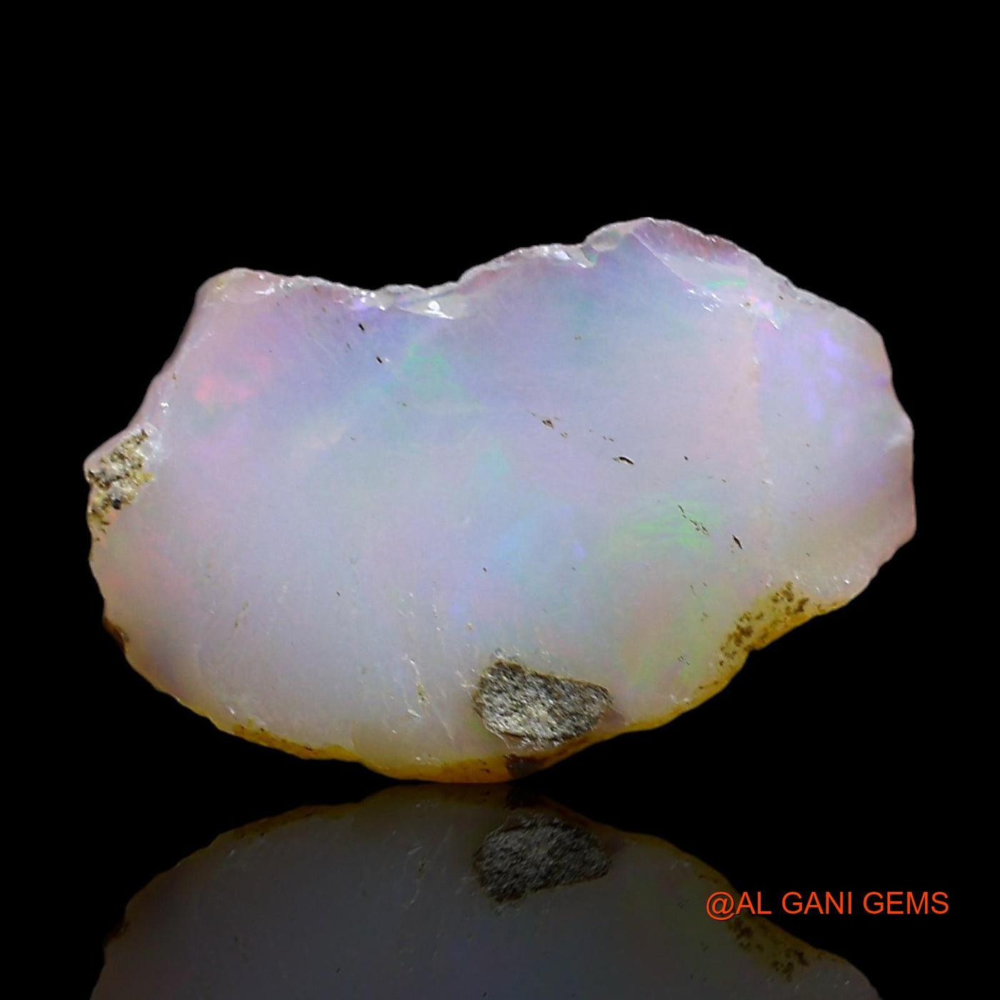 Natural Fire Opal Gemstone 3.00 Cts Loose Fancy Rough From Ethiopia 16x10x7 mm E-344