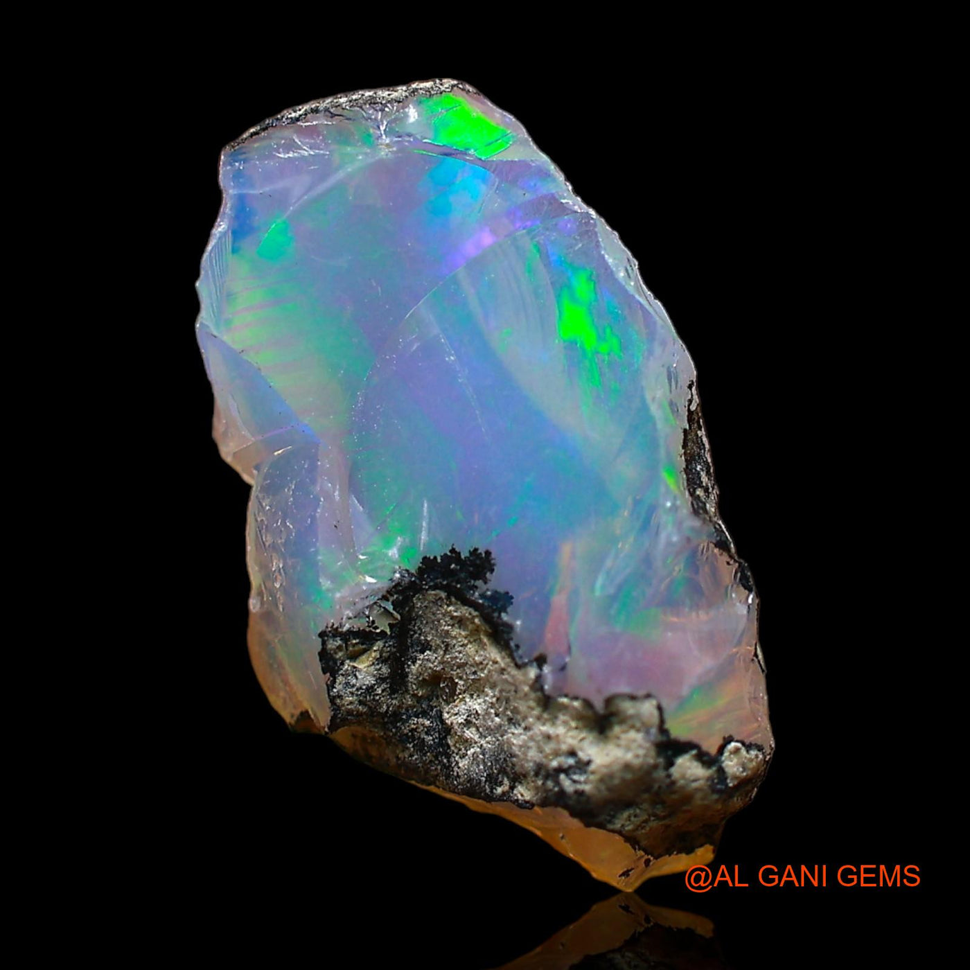 Natural Fire Opal Gemstone 3.00 Cts Loose Fancy Rough From Ethiopia 16x10x5 mm E-345