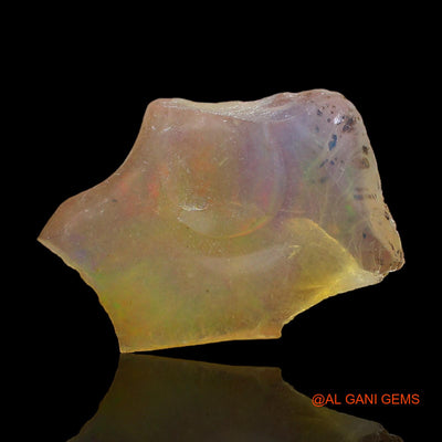 2.00 Cts Natural Ethiopian Fire Opal Loose Gemstone Fancy Rough 16x12x4 mm E-346