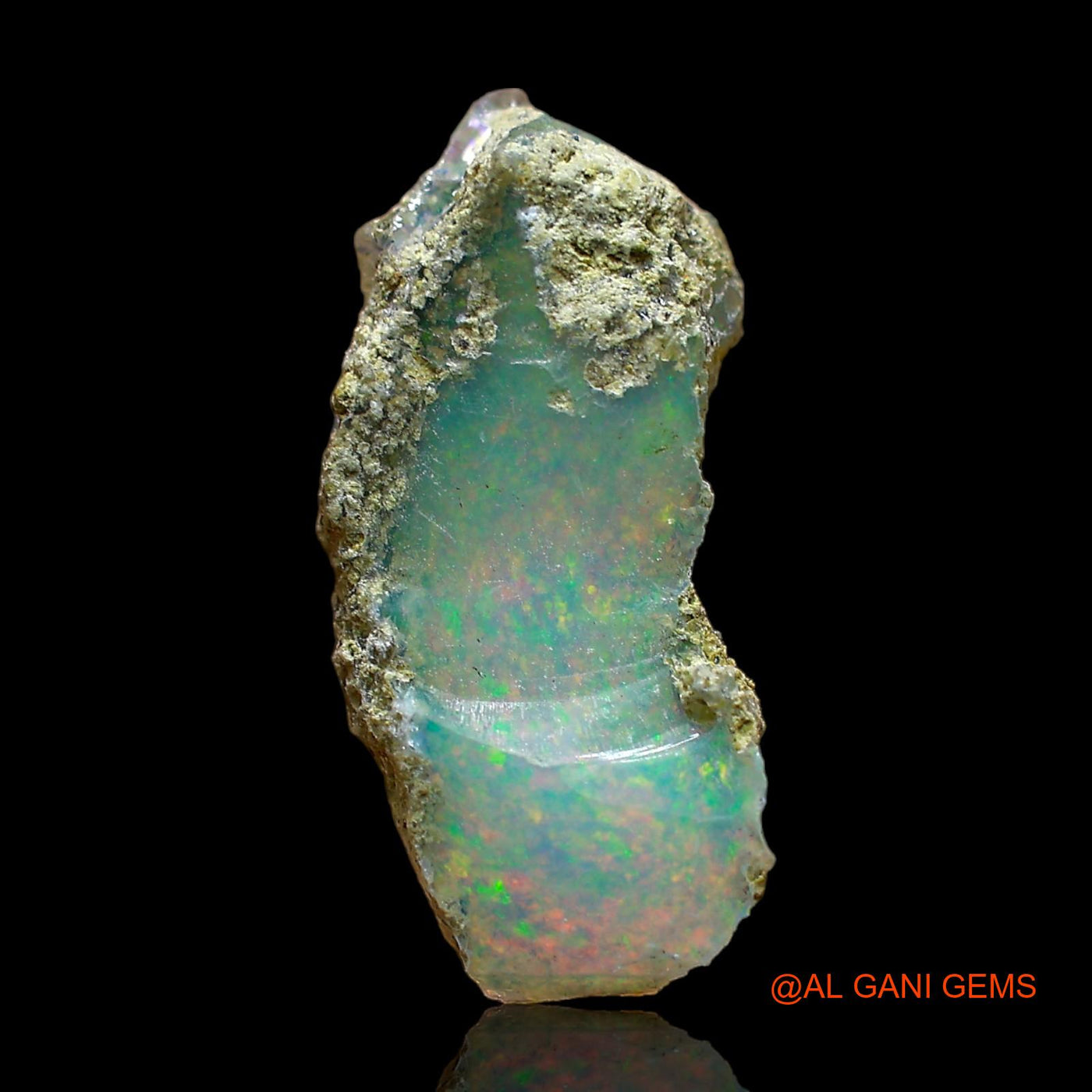 3.00 Cts Natural Ethiopian Fire Opal Loose Gemstone Fancy Rough 18x8x6 mm E-347