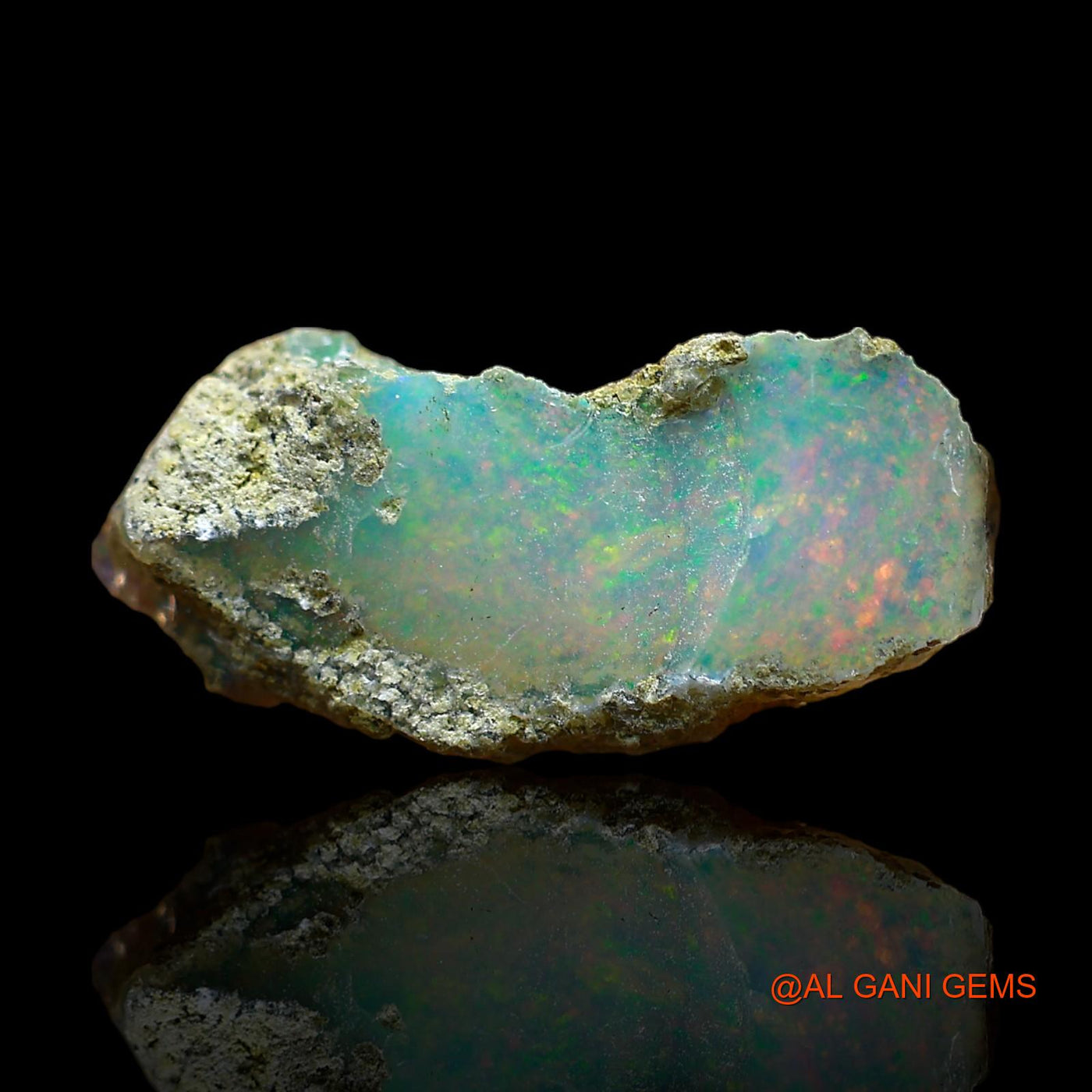 3.00 Cts Natural Ethiopian Fire Opal Loose Gemstone Fancy Rough 18x8x6 mm E-347