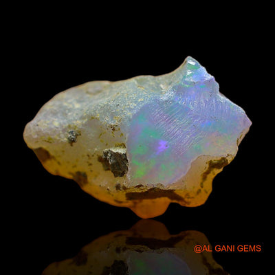 5.00 Cts Natural Ethiopian Fire Opal Loose Gemstone Fancy Rough 17x10x8 mm E-348