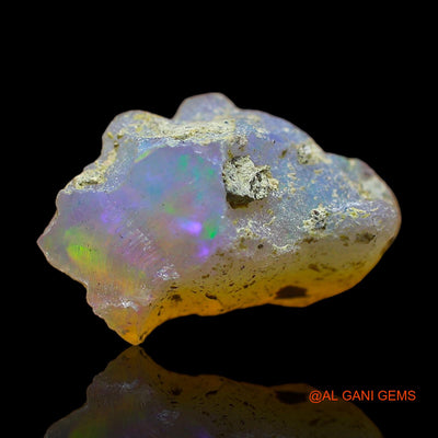 5.00 Cts Natural Ethiopian Fire Opal Loose Gemstone Fancy Rough 17x10x8 mm E-348