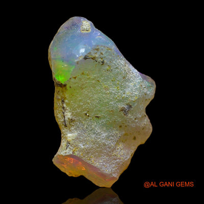 5.00 Cts Natural Ethiopian Fire Opal Loose Gemstone Fancy Rough 17x10x8 mm E-348