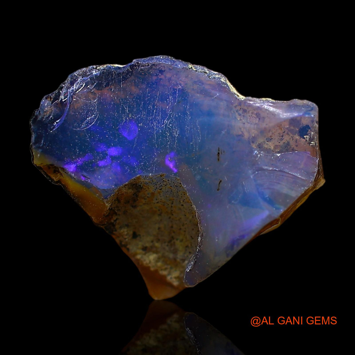 5.00 Cts Natural Ethiopian Fire Opal Fancy Rough Loose Gemstone For Jewelry 15x13x9 mm E-349