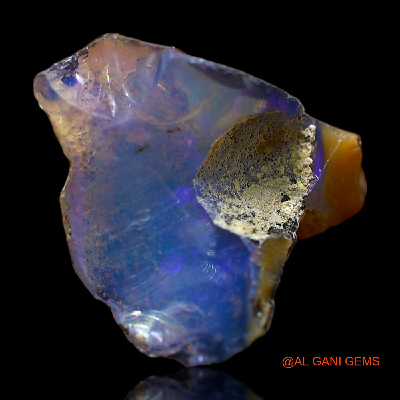 5.00 Cts Natural Ethiopian Fire Opal Fancy Rough Loose Gemstone For Jewelry 15x13x9 mm E-349