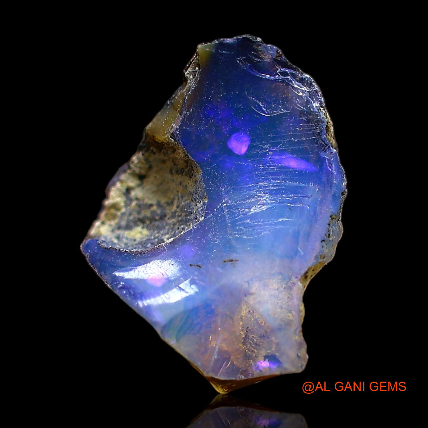 5.00 Cts Natural Ethiopian Fire Opal Fancy Rough Loose Gemstone For Jewelry 15x13x9 mm E-349
