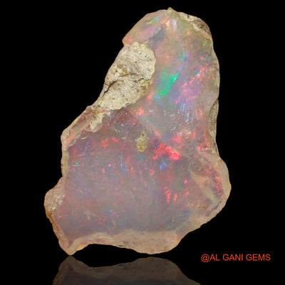 3.00 Cts Natural Ethiopian Fire Opal Loose Gemstone Fancy Rough 19x14x4 mm E-34