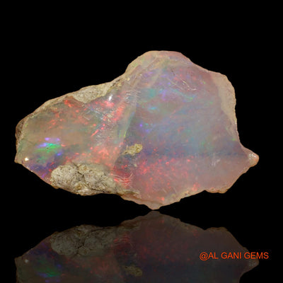 3.00 Cts Natural Ethiopian Fire Opal Loose Gemstone Fancy Rough 19x14x4 mm E-34