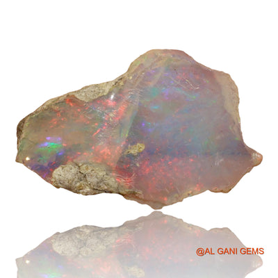 3.00 Cts Natural Ethiopian Fire Opal Loose Gemstone Fancy Rough 19x14x4 mm E-34