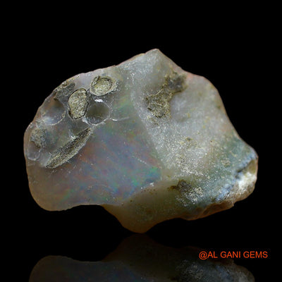 Natural Fire Opal Gemstone 5.00 Cts Loose Fancy Rough From Ethiopia 16x12x9 mm E-350