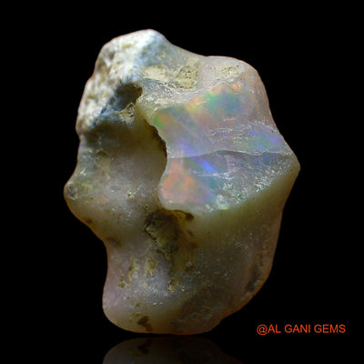 Natural Fire Opal Gemstone 5.00 Cts Loose Fancy Rough From Ethiopia 16x12x9 mm E-350