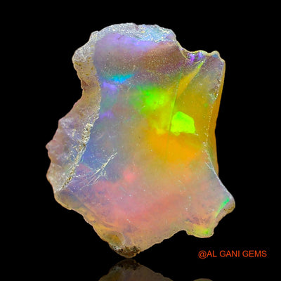 3.00 Cts Unheated Ethiopian Fire Opal Loose Gemstone Fancy Rough Natural 15x12x6 mm E-352