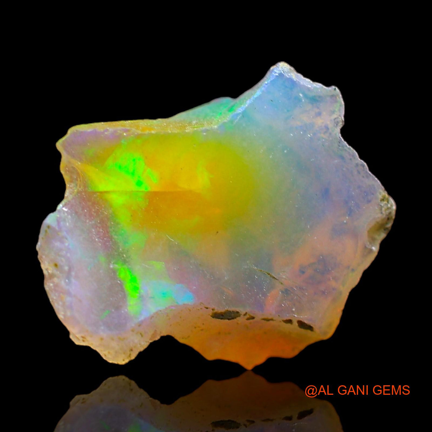3.00 Cts Unheated Ethiopian Fire Opal Loose Gemstone Fancy Rough Natural 15x12x6 mm E-352