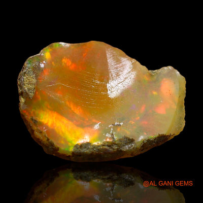 3.00 Cts Unheated Ethiopian Fire Opal Loose Gemstone Fancy Rough Natural 15x11x3 mm E-353