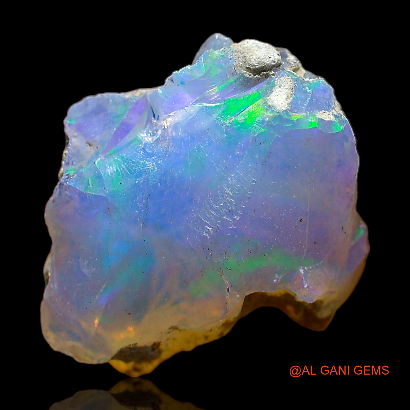4.00 Cts Natural Ethiopian Fire Opal Loose Gemstone Fancy Rough 15x13x7 mm E-354