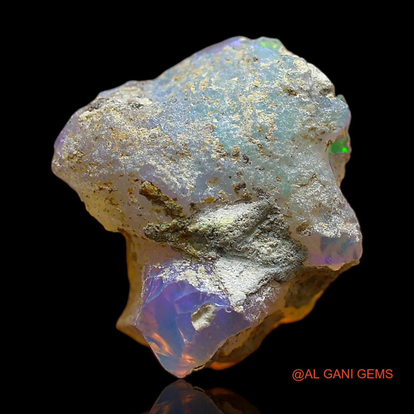 4.00 Cts Natural Ethiopian Fire Opal Loose Gemstone Fancy Rough 15x13x7 mm E-354