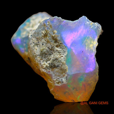 5.00 Cts Natural Ethiopian Fire Opal Loose Gemstone Fancy Rough 15x11x8 mm E-358