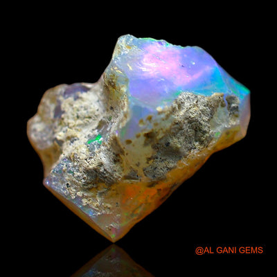 5.00 Cts Natural Ethiopian Fire Opal Loose Gemstone Fancy Rough 15x11x8 mm E-358
